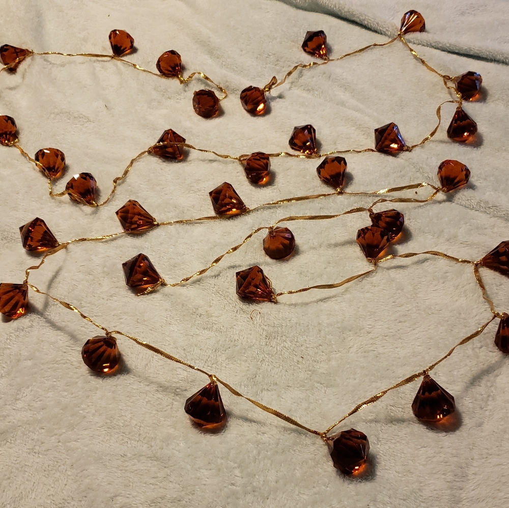 Ten feet plus large bead garland